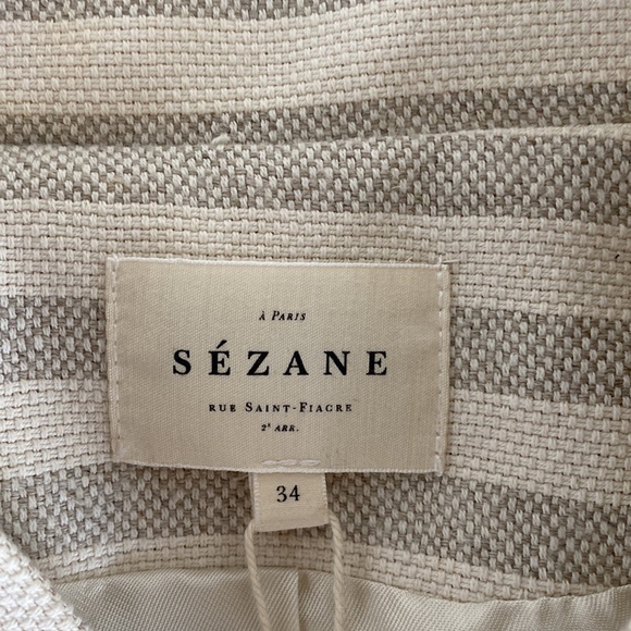 Sezane Teddy Keaton Jacket Size 34 - Picture 6 of 9